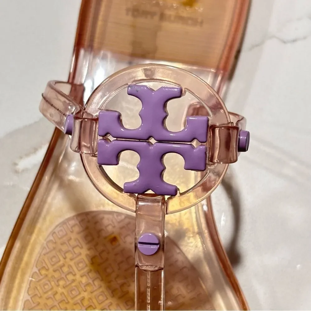 Tory Burch | Women's Mini Miller Purple Jelly Thong Sandals 6